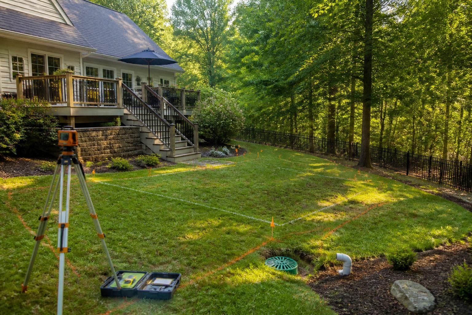 North Carolina pool site evaluation checklist for an in-ground pool yard assessment