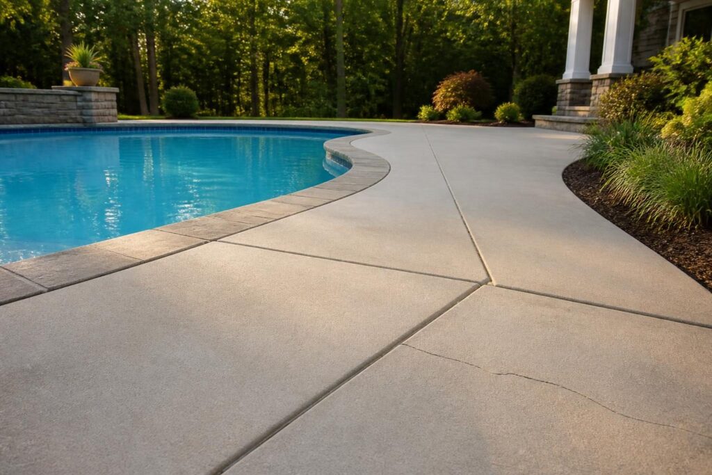 Pool deck expansion joints and cracks North Carolina homeowners should monitor